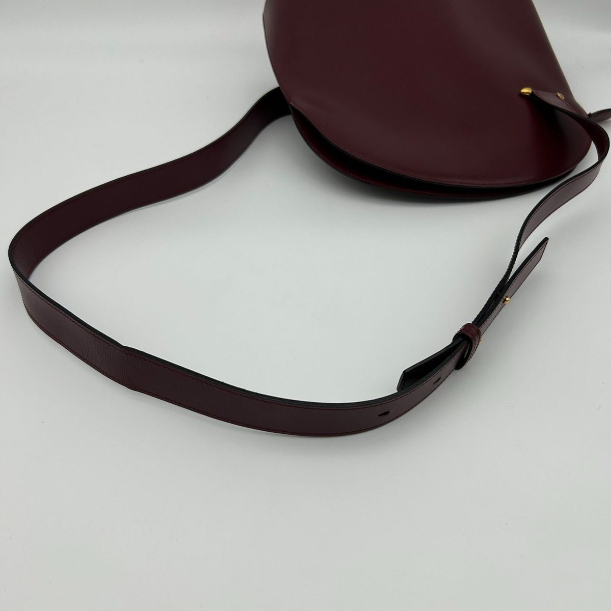 Cartier Vintage Must Line Crossbody Shoulder Bag Pochette Bordeaux — view 12