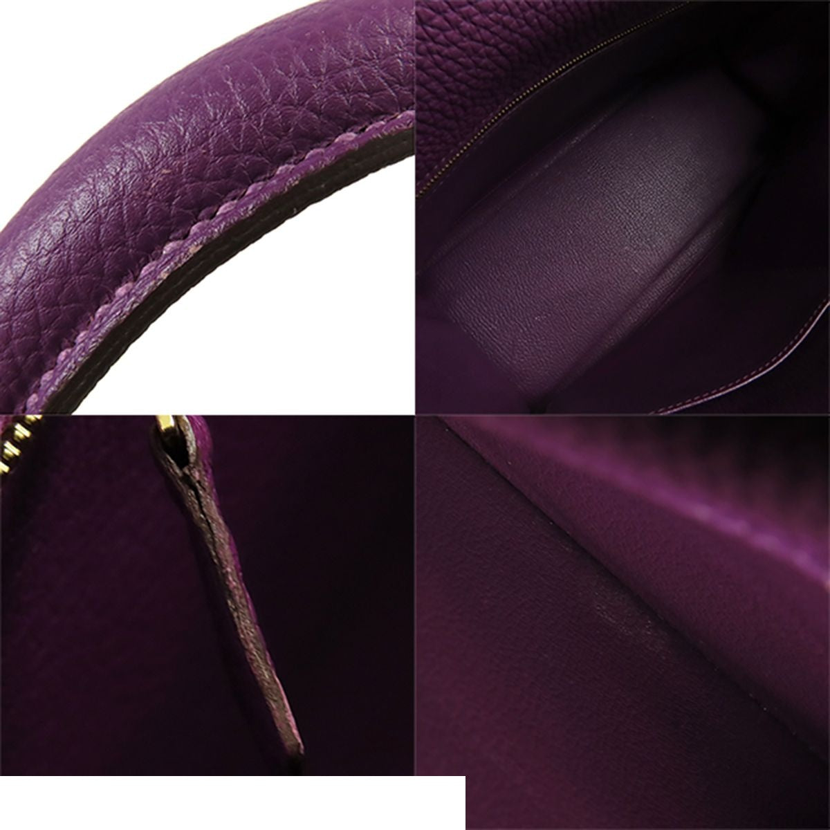 Hermes Kelly 35 Anemone Gold Togo Retourne 2-Way Shoulder Bag — view 8