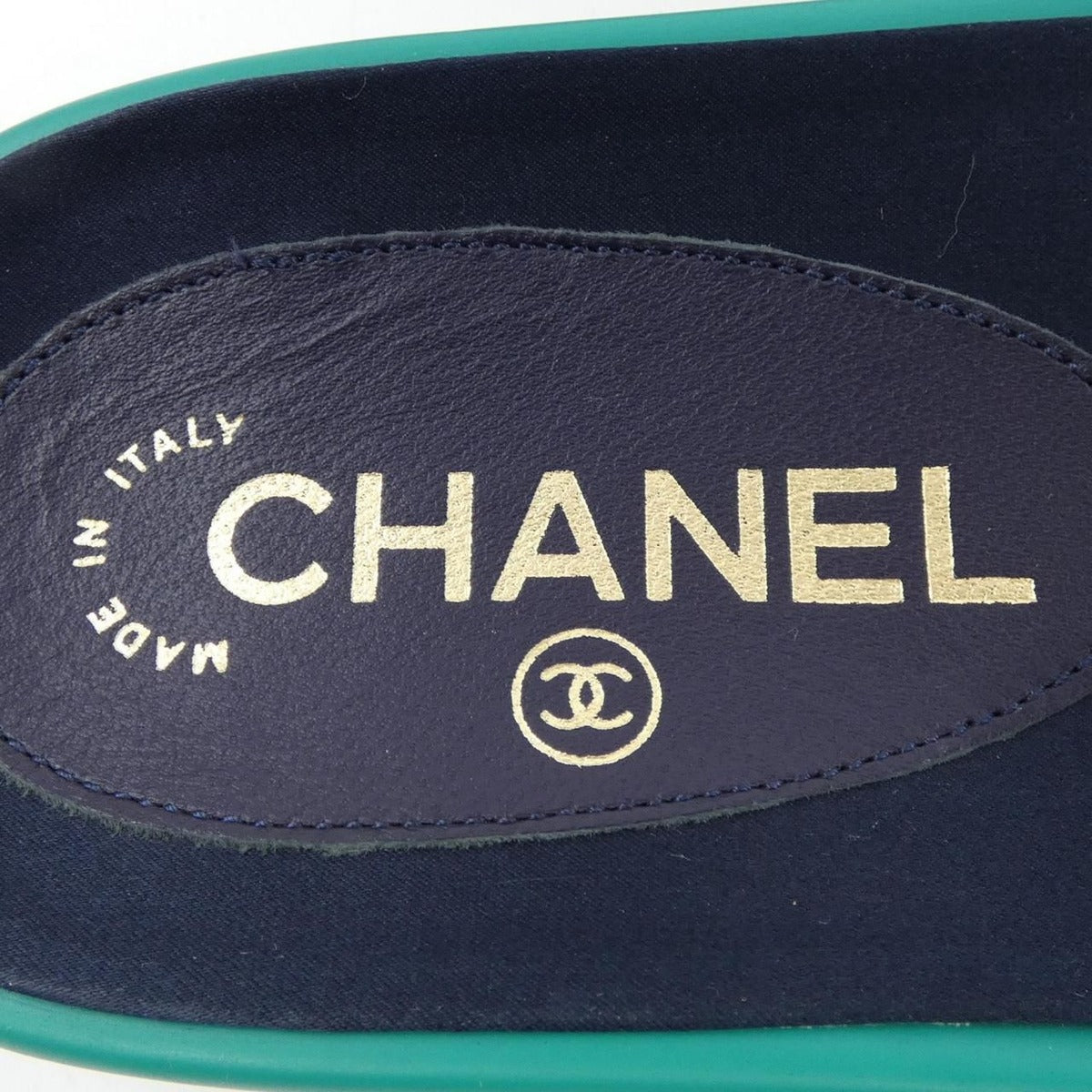 Chanel Size 37 Green Sandals — view 6