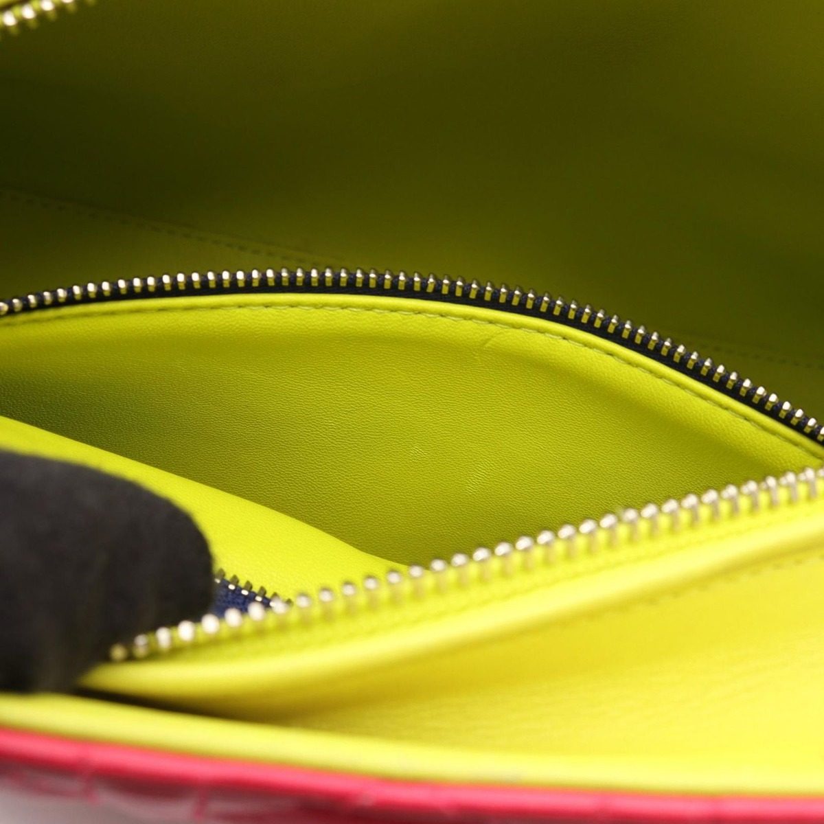 Dior Handbag Lady Dior Cannage 2-Way Masenda Navy Yellow Leather Tote — view 9