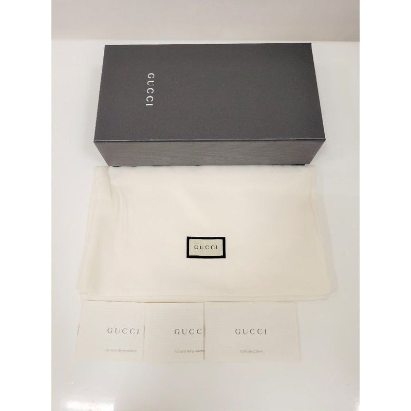Gucci Bifold Long Wallet off Dear Web Stripe Black Leather Accessories — view 10