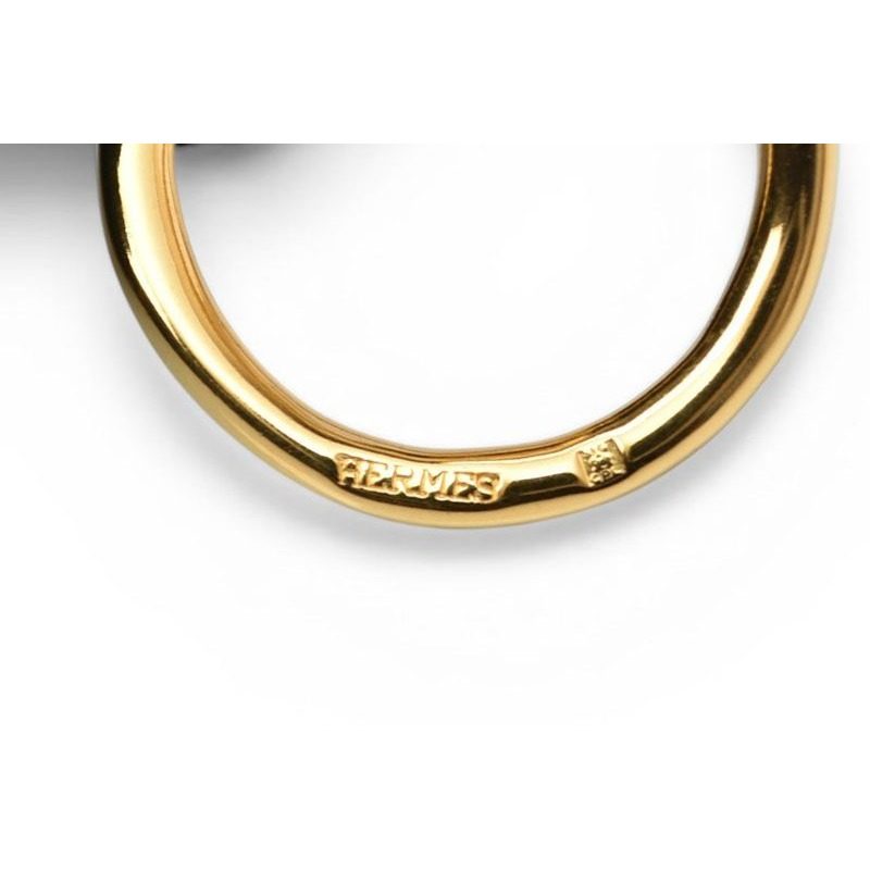 Hermes Scarf Ring Holder Jumbo Gold — view 4