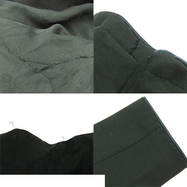 Chanel Jacket Black Wool Crown Button with Shoulder Pad 08A Top 40 — view 8