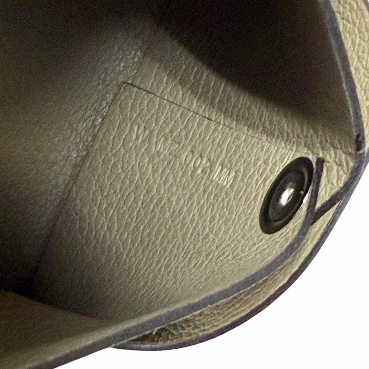 Hermes Bastia Beige Marfa Evercolor Silver Coin Case — view 9
