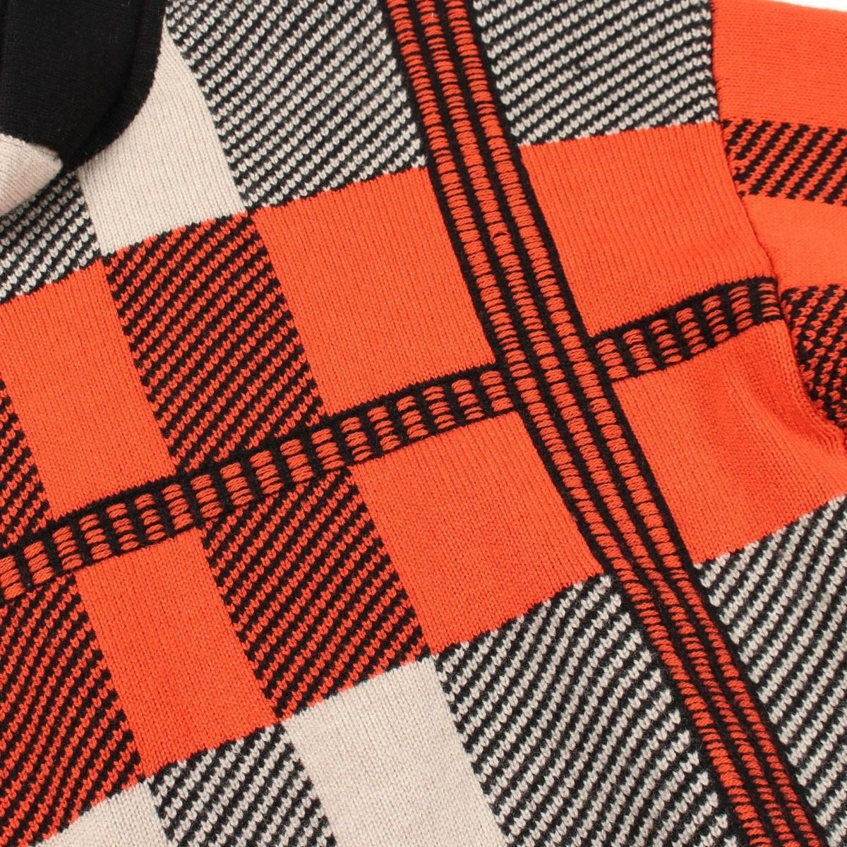 Hermes Knit Check High Neck Cashmere Sweater — view 8