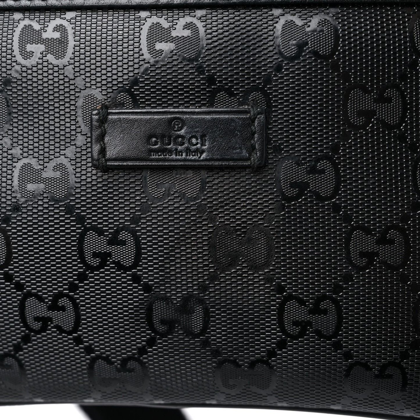 Gucci GG Supreme Imprime Monogram Waist Bag Belt Bag Pouch Mens Black