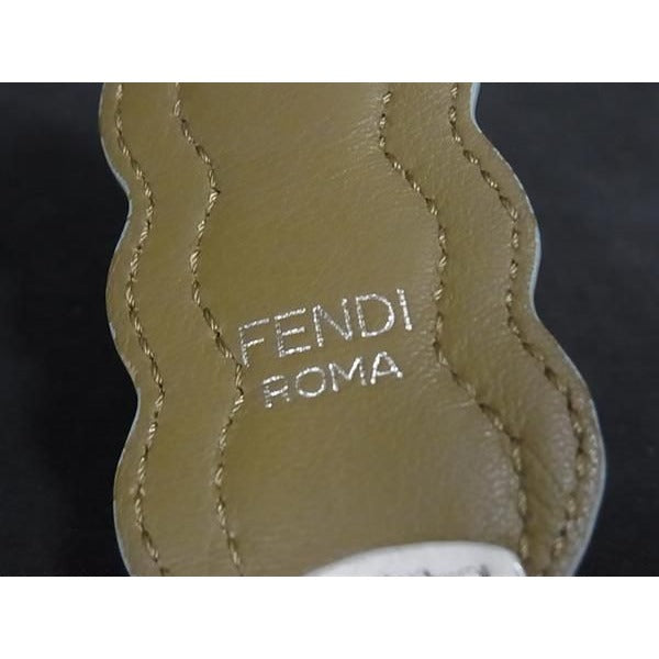 Fendi Strap You Mini Leather Studded Handle for Bags White — view 4