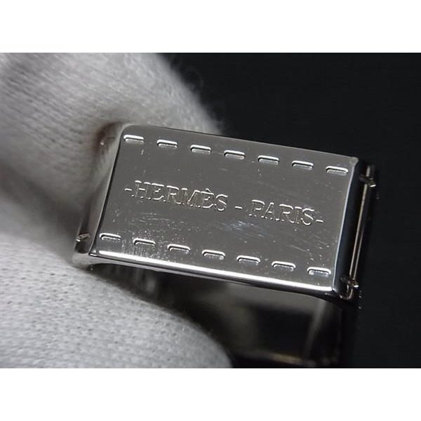 Hermes Bolduc Scarf Ring Closure Silver — view 3