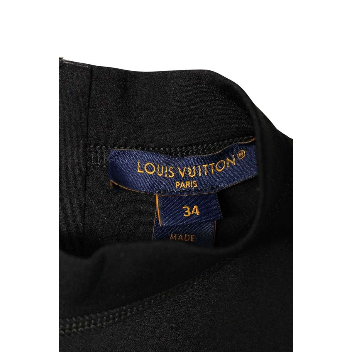 Louis Vuitton Nhy Mock Neck Fit Dress 34 — view 3
