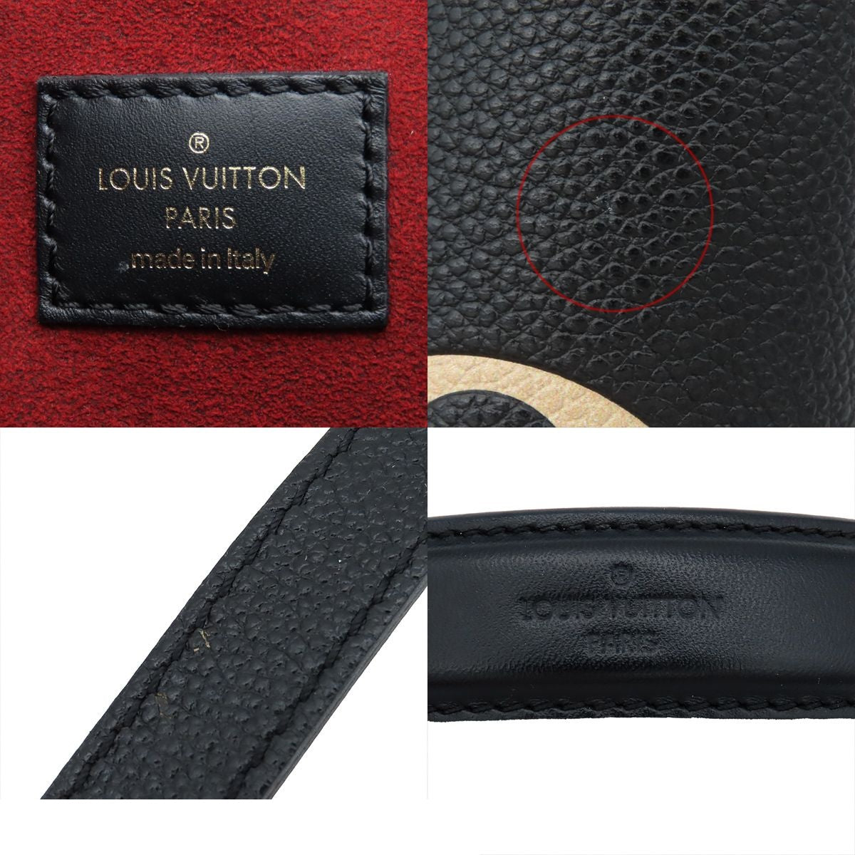 Louis Vuitton Neo Noe MM Black Beige Gold Bicolor Monogram Empreinte 2-Way — view 8