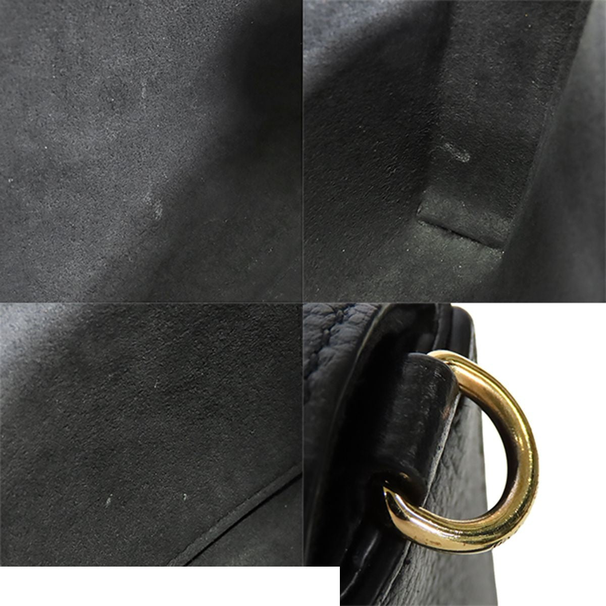 Louis Vuitton Pochette Felicity Noir Black Monogram Empreinte Chain Wallet — view 8