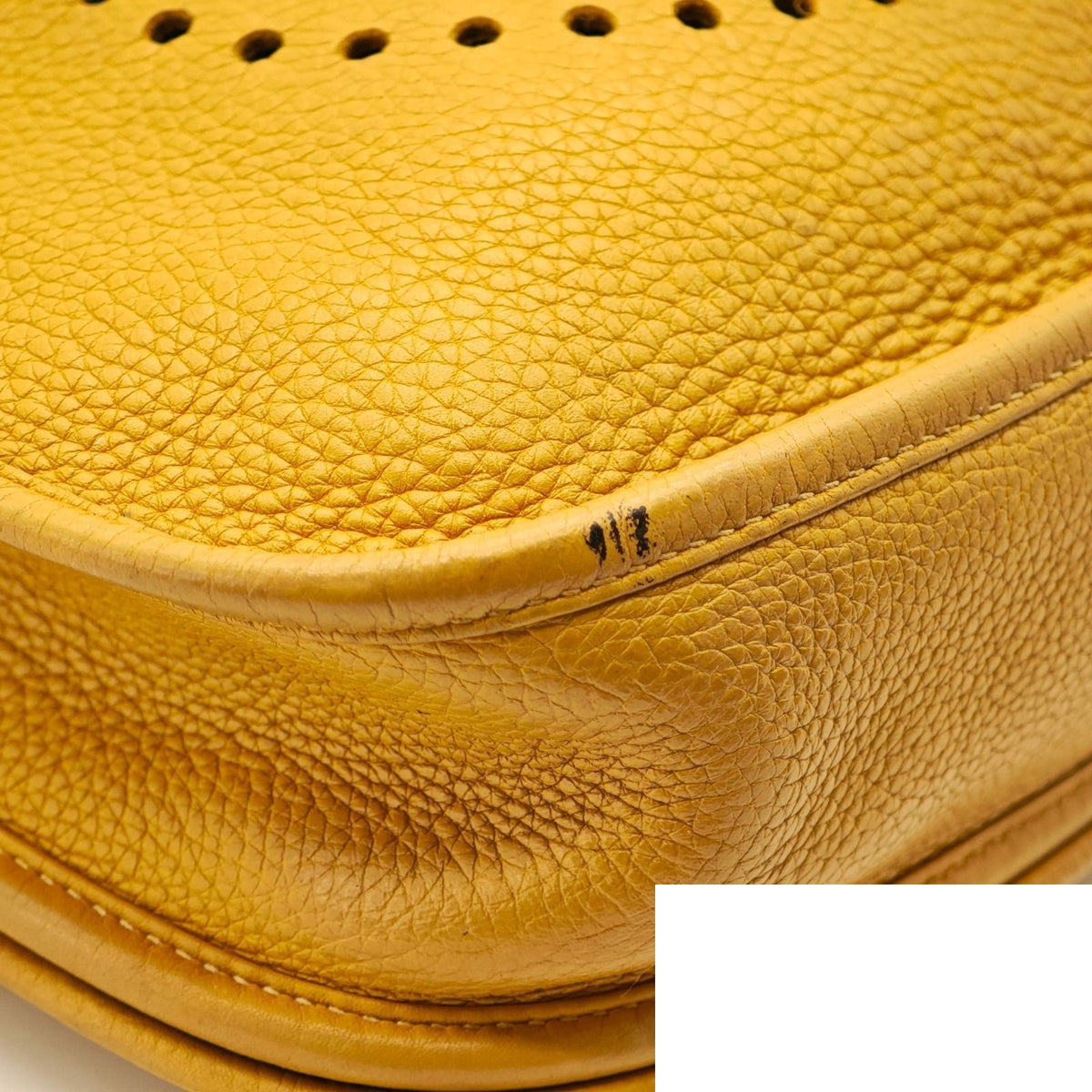 Hermes Evelyne Shoulder Bag Jaune Yellow — view 8