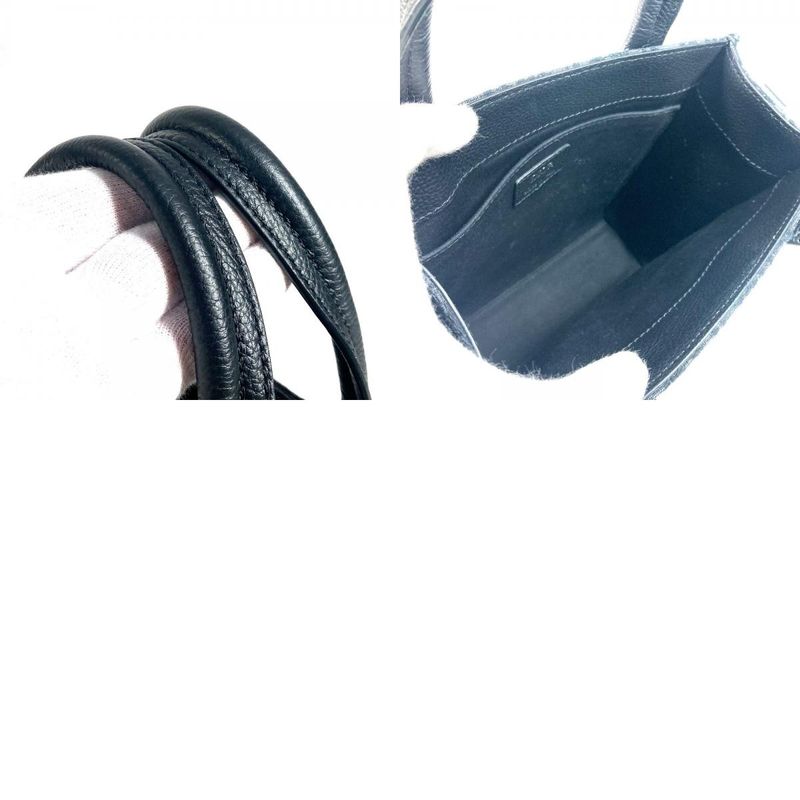 DIOR Handbag Safari North South Tote Bag 1espo311yky Leather / Canvas Black