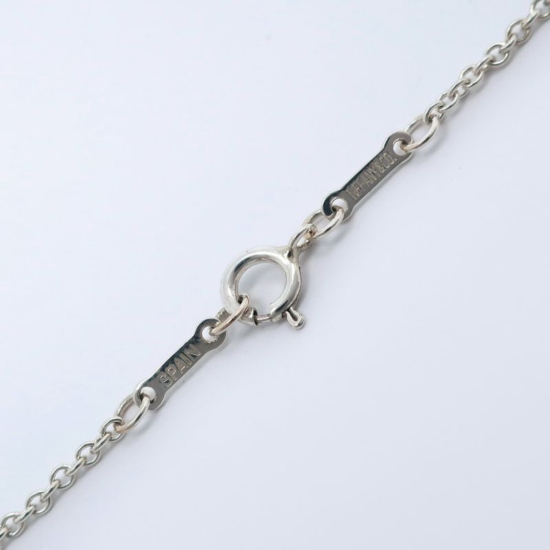 Tiffany & Co Open Heart Large Elsa Peretti 925 Silver Ladies 16.3g Necklace