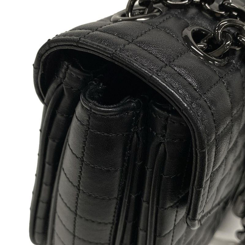 Celine Shoulder Bag C Medium 187253bfz38no Black Chain Shoulder/quilted