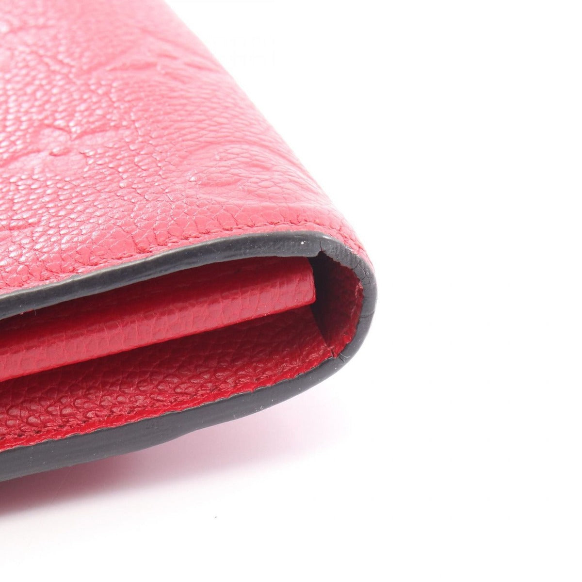 Louis Vuitton Bifold Wallet Portefeuille Metis Scarlet Leather Handbag Red — view 11