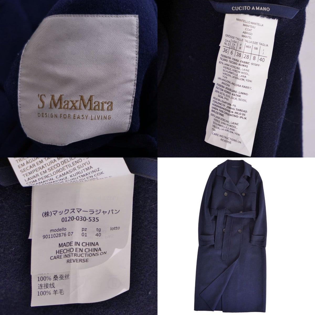 Max Mara S Cucito a Mano Coat — view 9