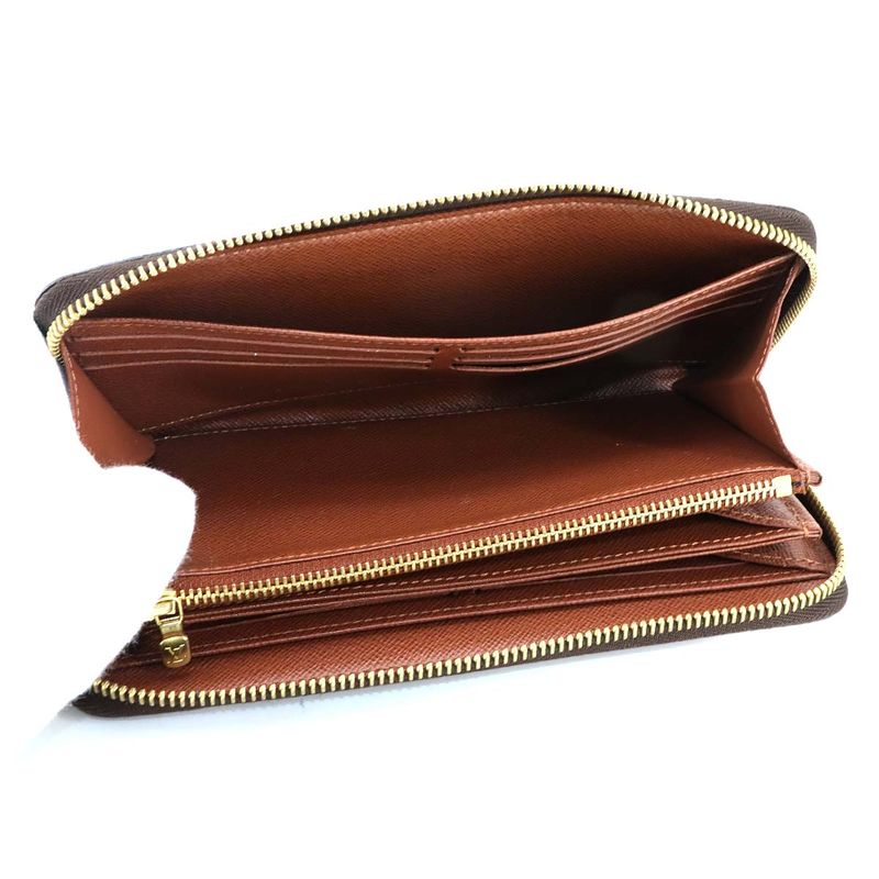 Louis Vuitton Monogram Zippy Wallet Round Zipper Long Wallet Brown M42616