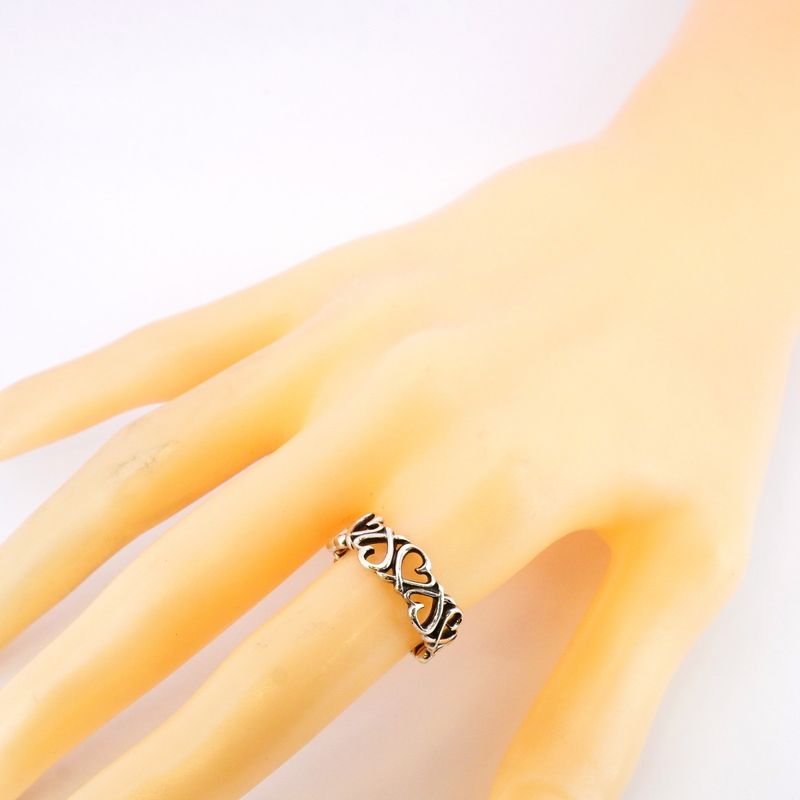 Tiffany & Co Ring With A Rubbing Heart Silver 925 Size 135 Ladies