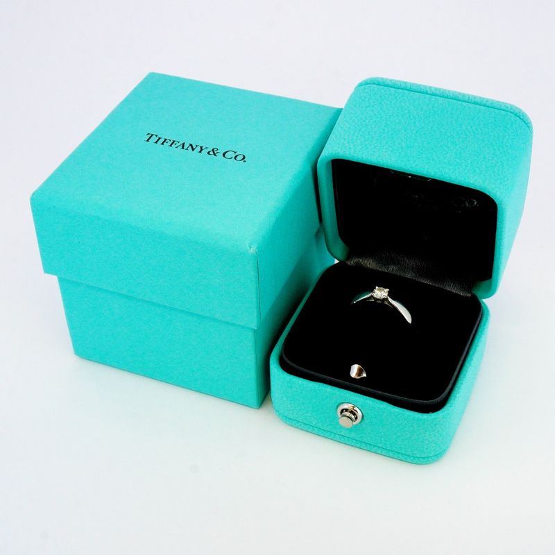 Tiffany & Co Ring Harmony 1PD Pt950 Platinum Diamond 018ct 65 Ladies
