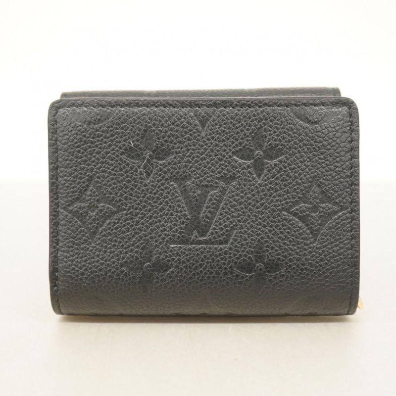 Louis Vuitton Monogram And Empreinte Portefeuille Metis Compact M80880 Noir