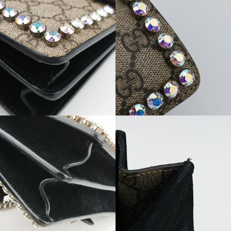 Gucci Dionysus Beige And Black PVC Coated Canvas And Suede 400249 B023458292