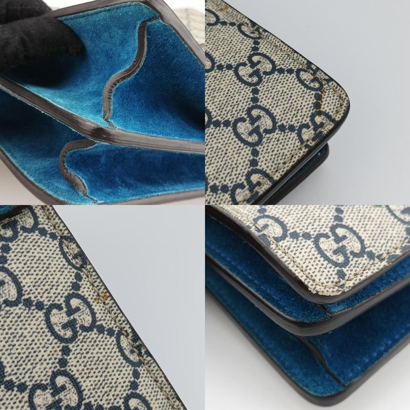 Gucci Dionysus Beige Blue And Multicolor PVC Coated Canvas 400235 I021329362