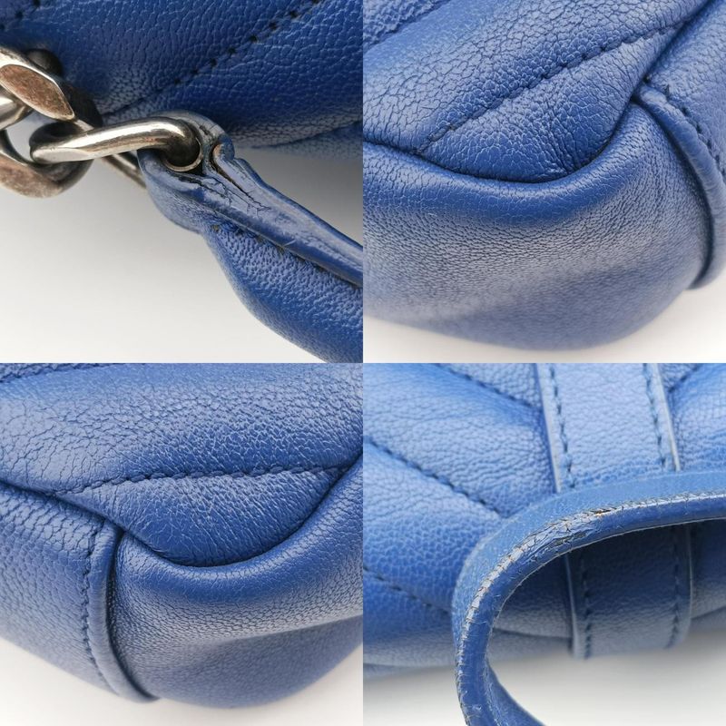 Yves Saint Laurentyves Saint Laurent College Blue Leather 392737 Cld3927370915