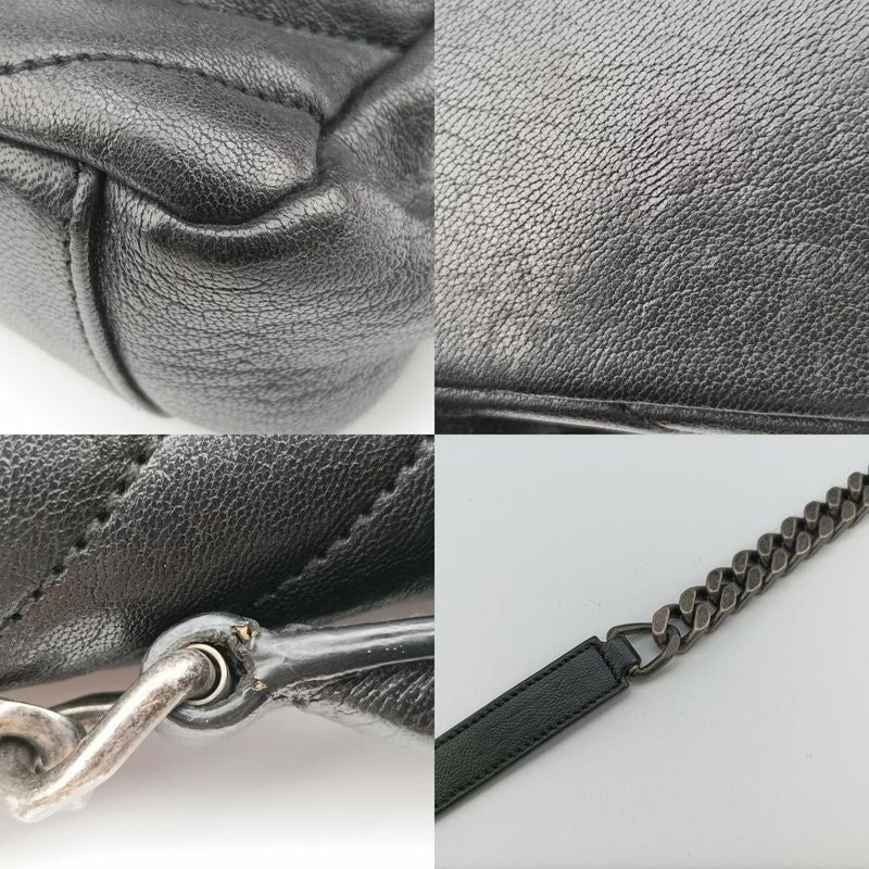 Yves Saint Laurentyves Saint Laurent College Black Leather 428056 Tct4280560616