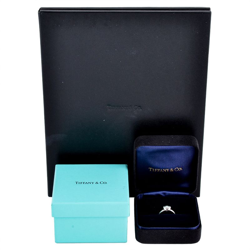 Tiffany & Co Tiffany & Co Ribbon Ring Rings Diamond 047ct Approx 9 Pt950 53g