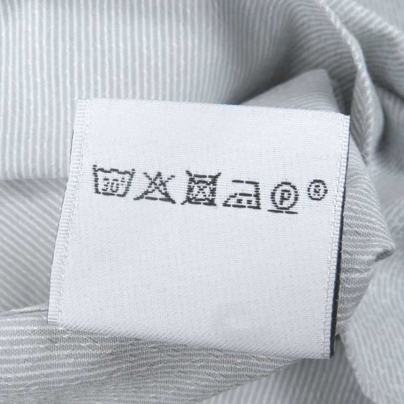 Hermes 100% Cotton Sleeve Serie Button Down H Logo All Over Long Sleeves Long