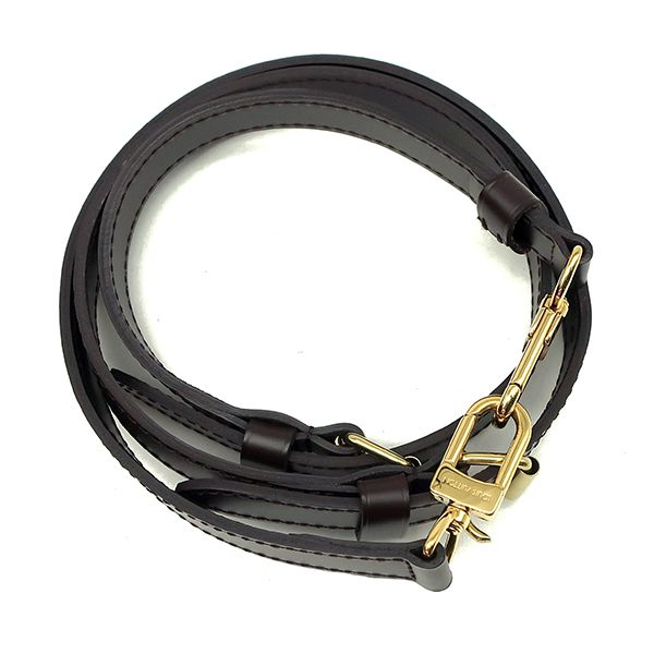 Louis Vuitton Handbag Speedy Bandoliere 30 Damier Canvas Damier Ebene Gold