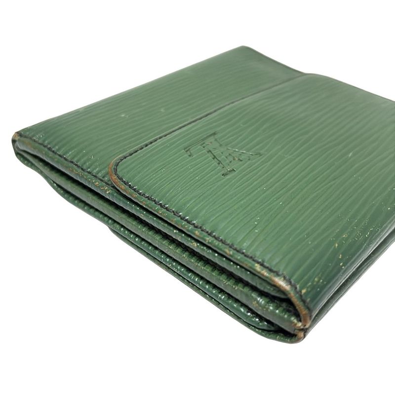 Louis Vuitton W-hook Wallet Epi - Borneo Green Stamped Martier Leather