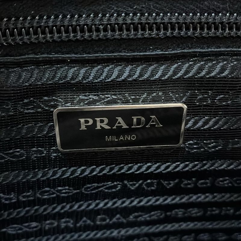 Prada Backpack Sac - Black Blue And Yellow