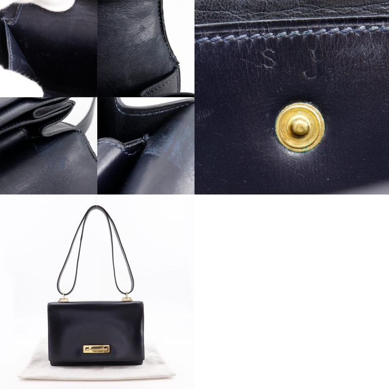 Hermes Box Calf Vintage Leather And Gold Plated Ladies Shoulder Bag