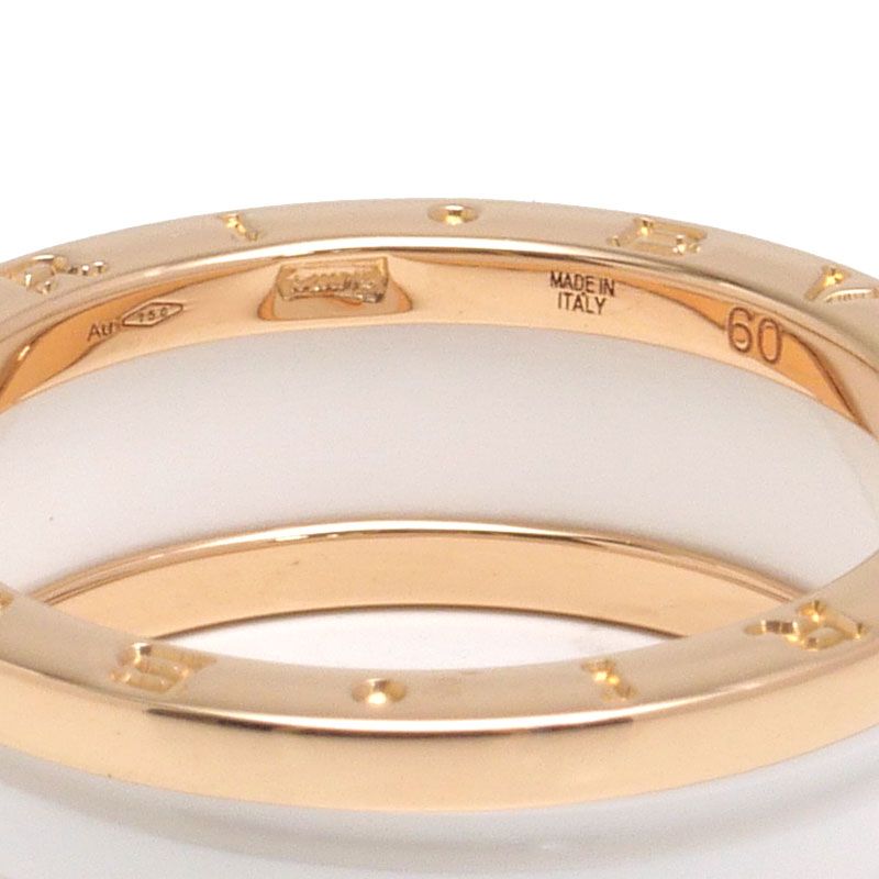 Bulgari B-zero1 Ring #60 750pg Ceramic B-zero1
