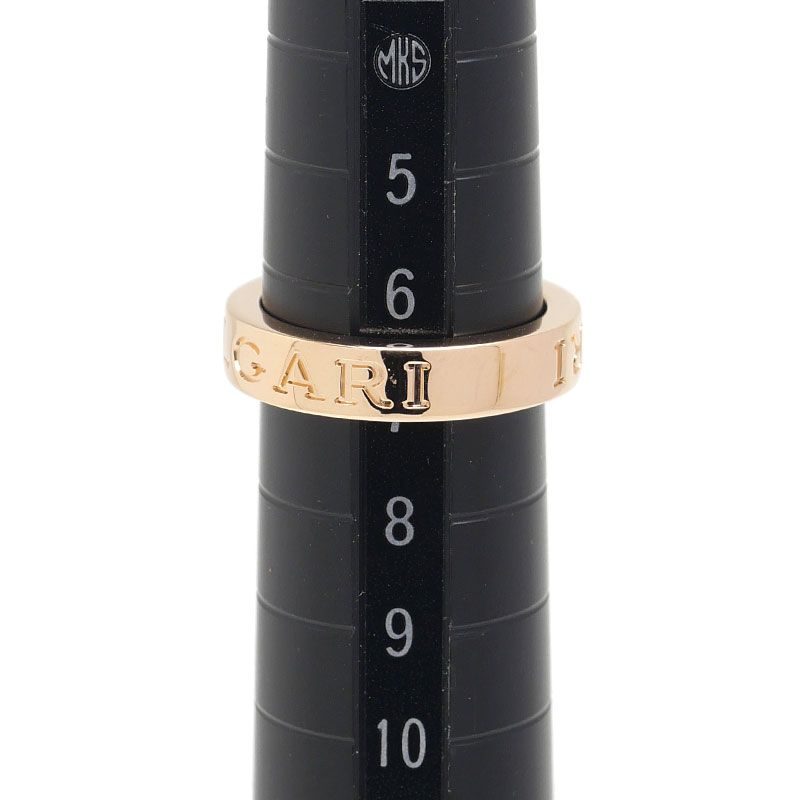 Bulgari Bvlgari Double Logo Ring Approx 7 750pg 1P Diamonds