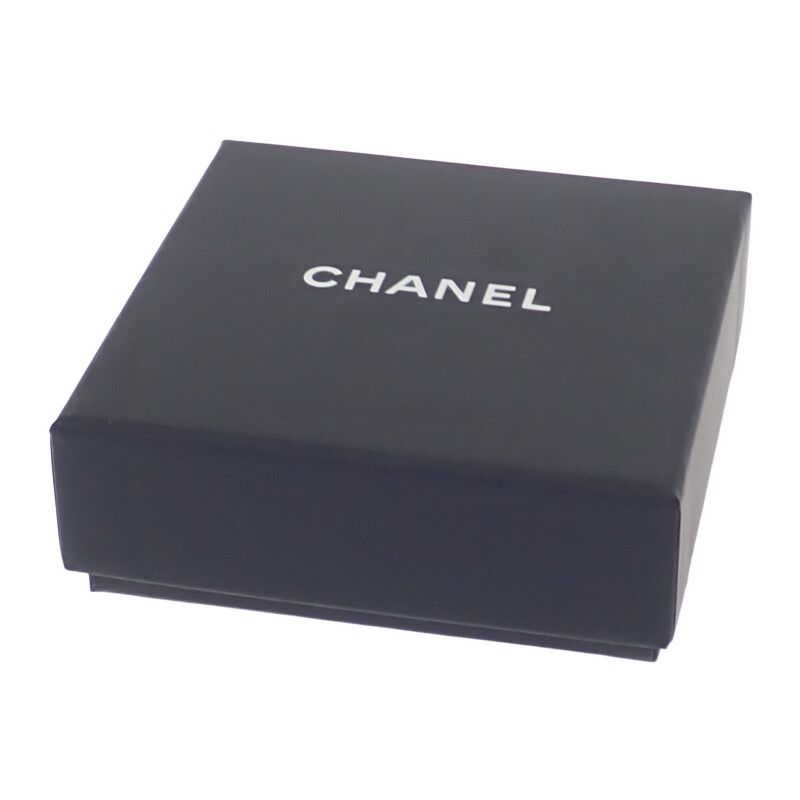 Chanel Coco Mark Brooch Metal Leather Crystal Gold B19S Ladies Accessory Gift