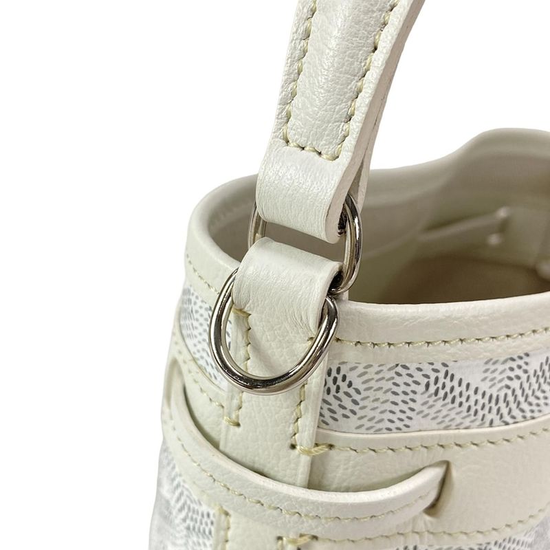 Goyard Handbag Petit Flo Mini Bag Peflotminty50cl50p White Mini Bag Leather