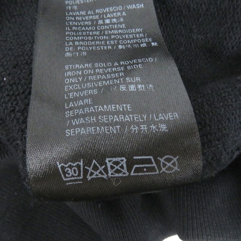 Balenciaga 2021 675003 Logo Embroidery Pullover Hoodie Black 1 Men's