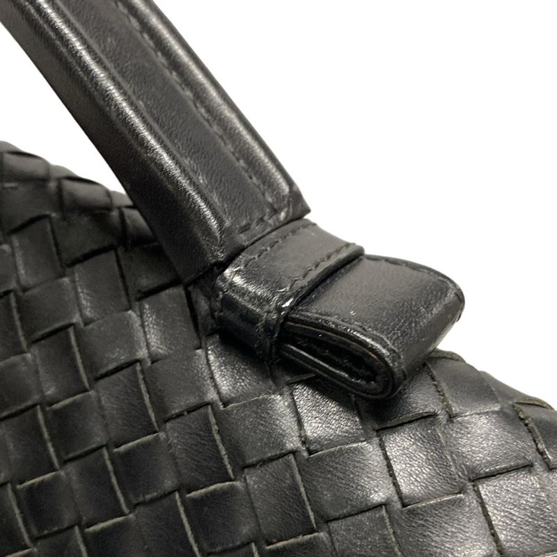 Bottega Veneta Business Bag Intrecciato 122139 Black Leather