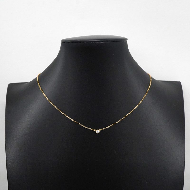 Tiffany & Co Necklace By-the-yard 1PD 18K Yellow Gold Yellow Gold Diamond Ladies