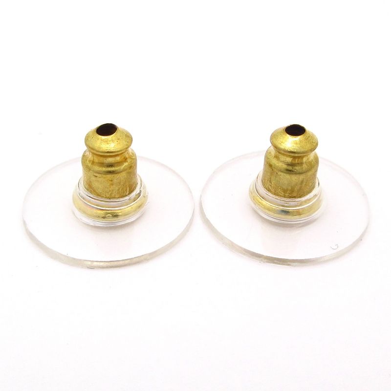 Chanel Earrings Coco Mark Gold And Pink