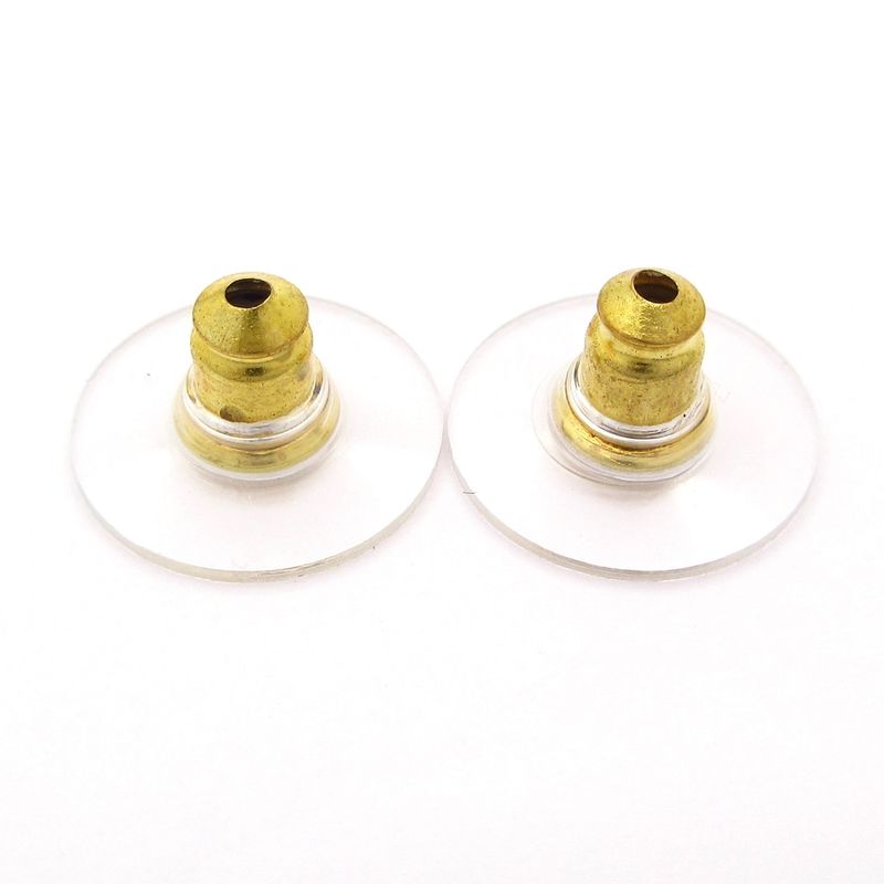 Chanel Earrings Coco Mark Gold And White