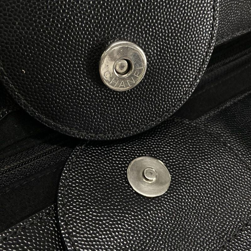 Chanel Tote Bag Deauville Line Black 2way/chain Shoulder/studded