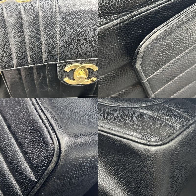 Chanel Shoulder Bag Women Mademoiselle Double Chain Coco Mark Turnlock Shoulder