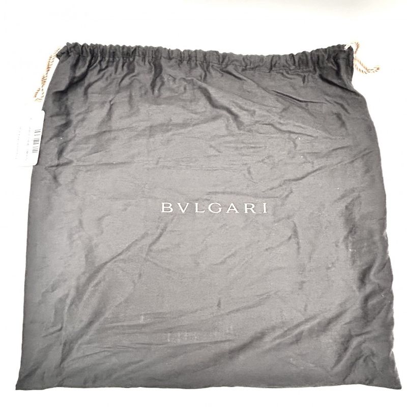 Bulgari Tote Bag Women's Pleated Handbag Motene Bvlgari Leather Gold Hardware