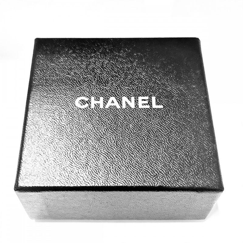 Chanel Earrings Ladies Coco Mark Cross Motif Ribbon Vintage Accessories Chanel