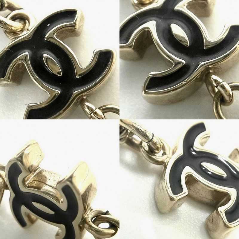 Chanel Necklace Ladies Coco Mark Matelasse Motif Accessories Bag With Adjuster