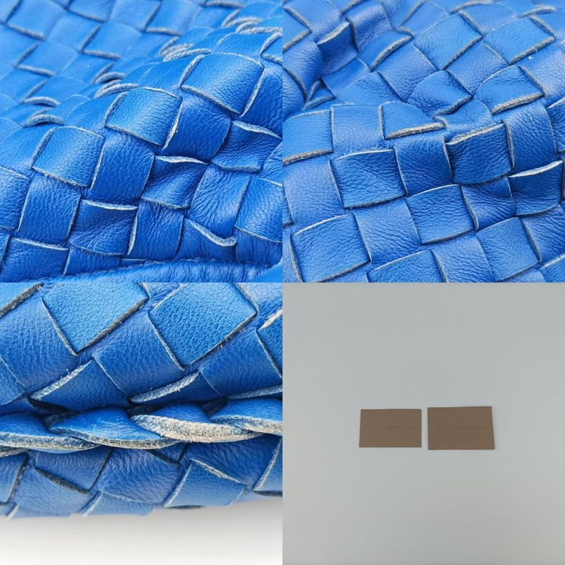 Bottega Veneta Intrecciato Blue Lambskin B02681277i